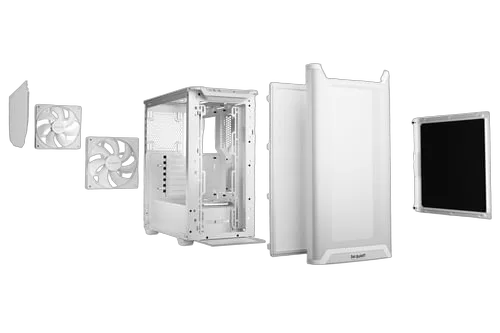be quiet! PURE BASE 501 Airflow White - MT/SansAlim/ATX