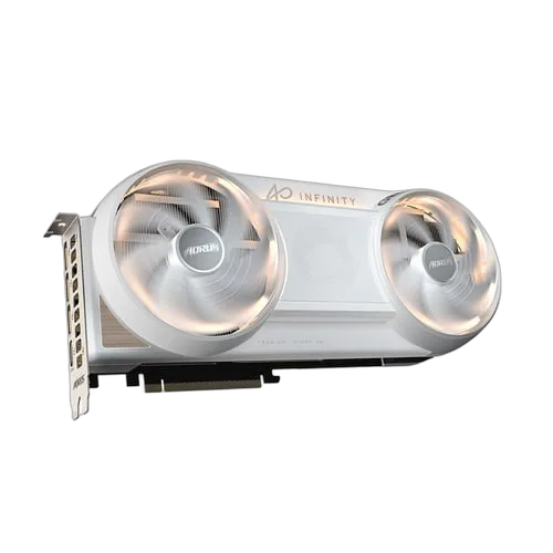 Gigabyte AORUS GeForce RTX 5080 INFINITY WOOD 16G — vue 3