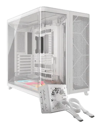 Corsair Air 5400 LX-R RGB Link Blanc + RM1000e, vue 1