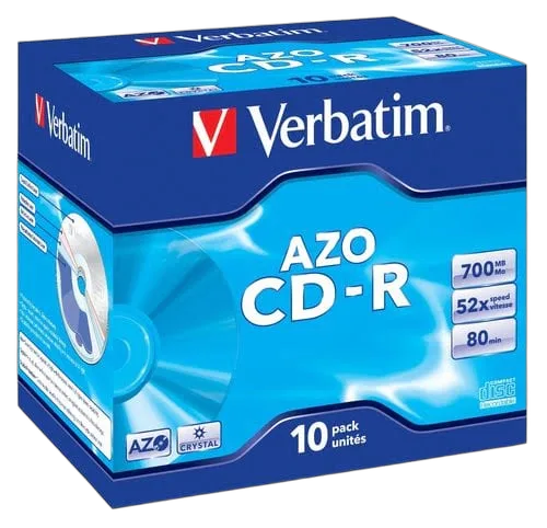 Verbatim CD-R/700MB 80Min 52x SupAZO JC 10pk — vue 1