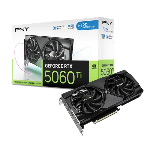 PNY RTX 5060Ti 16Go Overclocked Dual Fan, vue 10