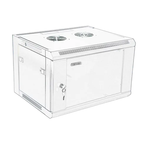 Kimex International Rack mural 19" 600x450mm 9U