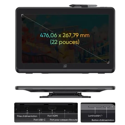 XPPEN Artist 22 Plus MD220FH_EU - 5080LPI 22" Noir