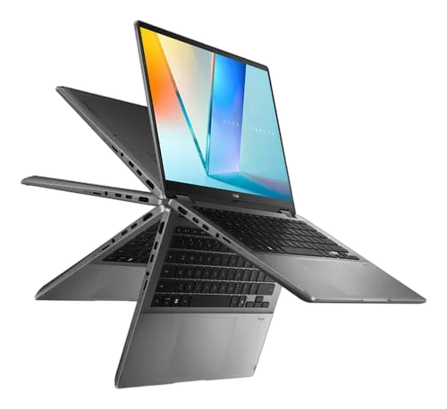 Asus Vivobook 14 Flip - 14" OLED FHD+ Tactile Ultra 7 256V 16Go 1To W11P — vue 1