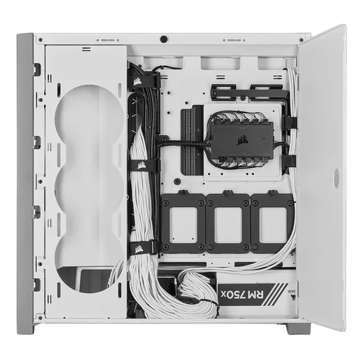 Corsair iCUE 5000X RGB Tempered Glass - White