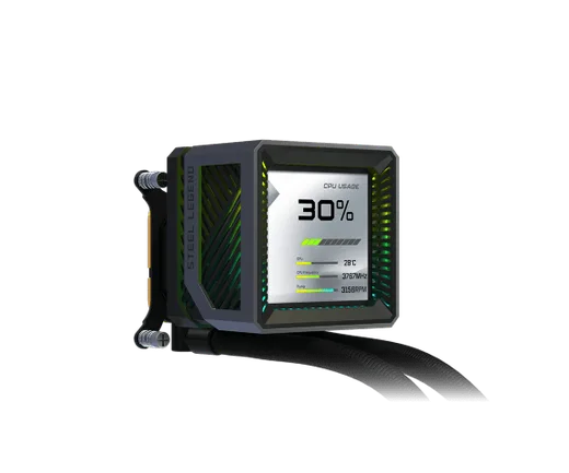 ASRock STEEL LEGEND DARK 360 LCD - 360mm - Noir — vue 6