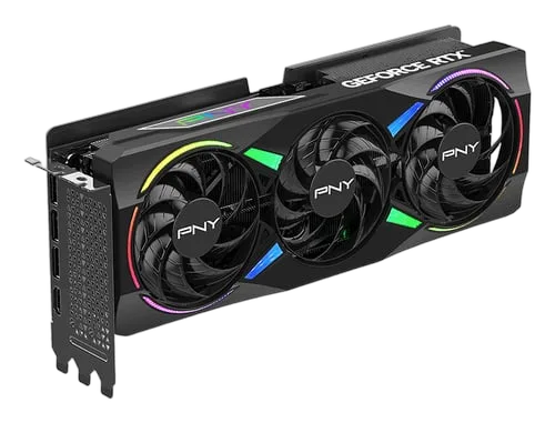 PNY RTX 5070Ti 16GB ARGB Overclocked Triple Fan — vue 4