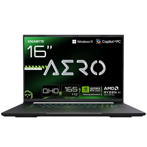 Gigabyte AERO X16 - 16" QHD+ 165Hz Ryzen AI 7 350 RTX 5060 32Go 1To W11 — vue 1