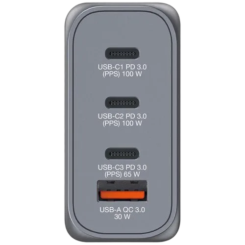 Verbatim GNC-100 GaN Charger 4 Port 100W USB A/C