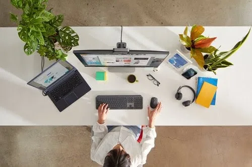 Logitech MX Keys for Business - Membrane - Sans-Fil - Graphite — vue 4