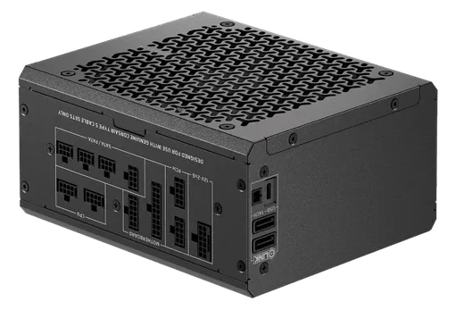 Corsair 3200D RS ARGB Smoke Noir + HX1000i SHIFT Noir, vue 13