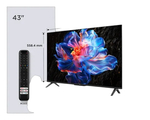 TCL 43P69K - 43" 4K 60Hz Google TV Wifi/BT HDR10 — vue 2