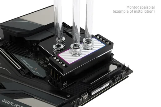 Alphacool Apex D-RAM Water cooler ARGB - 4 Slots Argent