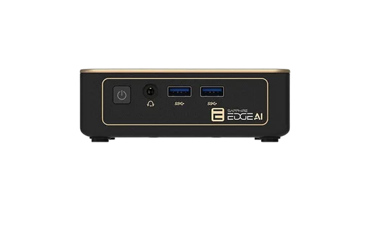 Sapphire EDGE AI - Ryzen AI 9 HX 370 So dimm DDR5 M.2 nvme Wifi/BT RJ45 2.5G — vue 4