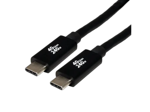 Câble USB-C mâle/mâle - 2m - Noir