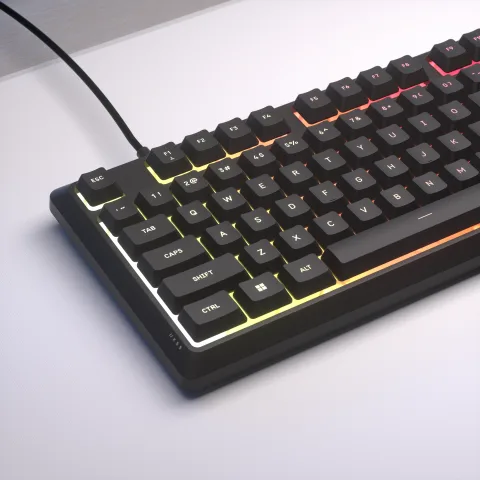 Corsair K55 Core TKL - Membrane - Filaire - RGB - Noir