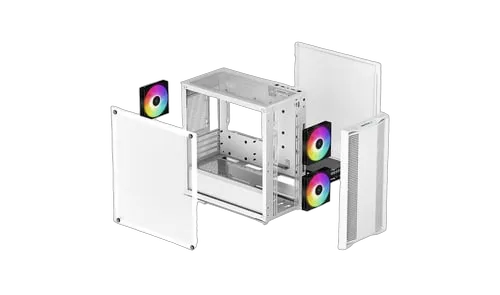 Deepcool CC360 ARGB Blanc - mT/Sans Alim/Micro-ATX — vue 10
