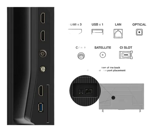 TCL 43P69K - 43" 4K 60Hz Google TV Wifi/BT HDR10 — vue 3