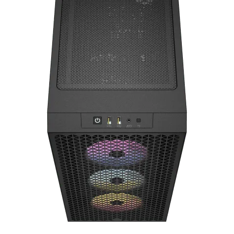 Corsair 3000D Airflow RGB Noir + RM1000e Noir — vue 3