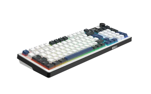 The G-LAB Keyz Elite 450 écran LCD - Mécanique - Sans-Fil - RGB - Blanc/Bleu — vue 9