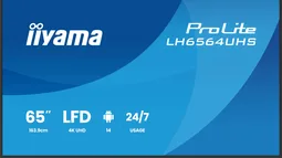 Iiyama LH6564UHS-B1AG - 65" 4K VA 6.5ms Android 14 OS iiShare Wifi