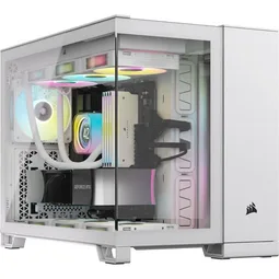 Corsair 2500X Tempered Glass mATX MT-White/Satin Gray Alum-Seconde Vie