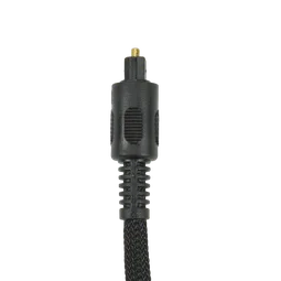 MCL Samar Câble Toslink HQ mâle/mâle - Tressé - 1m - Noir