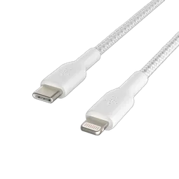 Belkin Lightning to USB-C Cable Braid 2M White