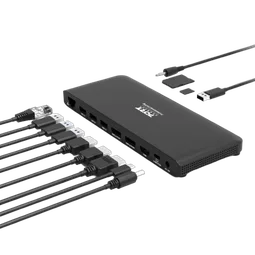 Port Station d'accueil USB-C - 11 ports - 100W - Noir