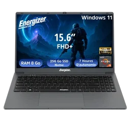 Energizer EnergyBook Pro 15.6" FHD R5-3500U 8Go 256Go W11 Batterie 6000 mAh