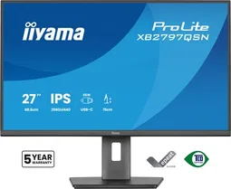 Iiyama Prolite XB2797QSN-B1 - 27" QHD 75Hz IPS Pivot USB-C 65W