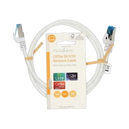 Nedis Câble RJ45 Cat6a S/FTP - 1m - Blanc