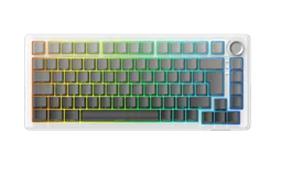 The G-LAB Keyz Elite 300 GRW 75% - Mécanique - Sans-Fil - RGB - Gris/Blanc
