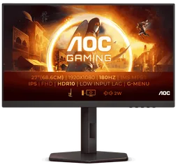 AOC 27G4X - 27" FHD 180Hz IPS 0.5ms HDR Pivot G-Sync Compatible Adaptive Sync-Seconde Vie