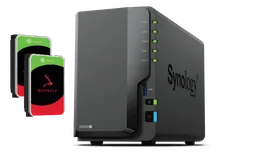 Synology DS224+ avec 2 disques Ironwolf 2 To ST2000VN003