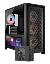 Corsair FRAME 4000D LCD RS ARGB Noir + HX1200i C14 Noir