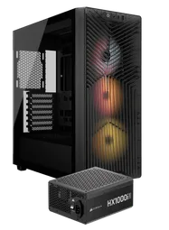 Corsair 3200D RS ARGB Smoke Noir + HX1000i SHIFT Noir