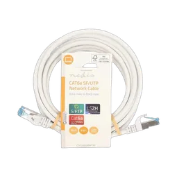 Nedis Câble RJ45 Cat6a S/FTP - 3m - Blanc