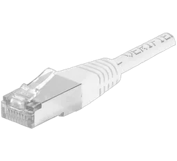 Dexlan Câble RJ45 Cat6A F/UTP - 10m - Blanc