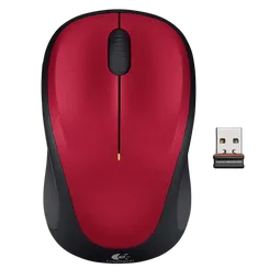 Logitech M235 - Sans-Fil - Rouge