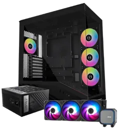 Lian-Li Vector V100 RGB Noir +MPG A1000GS MAG Coreliquid