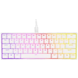 Corsair K65 RGB Mini 60% Blanc (Cherry MX Red)