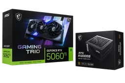 MSI Carte vidéo RTX 5060 Ti 16GB GDDR7 OC Edition + Alimentation MPG A1000GS