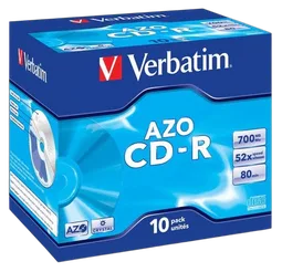Verbatim CD-R/700MB 80Min 52x SupAZO JC 10pk