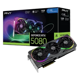 PNY RTX 5080 16GB ARGB Overclocked Triple Fan