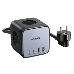 UGREEN Station de charge cube 7 ports - 65W - Noir/Gris