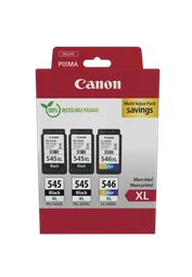 Canon Pack Noire*2 + Couleur - PG-545XLx2/CL-546XL MULTI