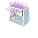 NZXT H3 Flow Blanc - MT/Sans Alim/mATX — miniature 10
