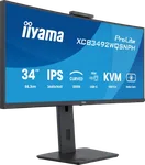 Iiyama Prolite XCB3492WQSNPH-B1 - 34" CURVE UWQHD 100Hz Webcam USB-C Dock KVM LAN, miniature 2