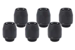 Alphacool Lot de 6 Raccord HF TPV Metal 12,7/7,6mm - Noir — miniature 1